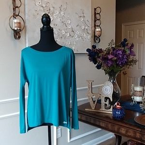 Reebok Blue Long Sleeves Top. Size M